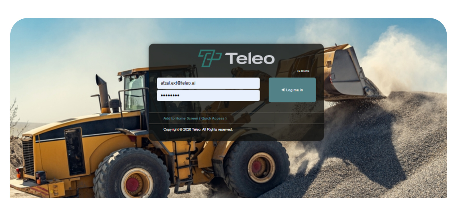 Teleo custom software project screenshot